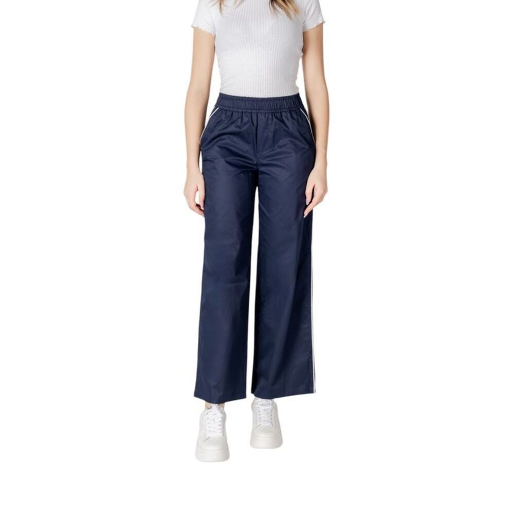 Only Blue Cotton Casual Women's Pants